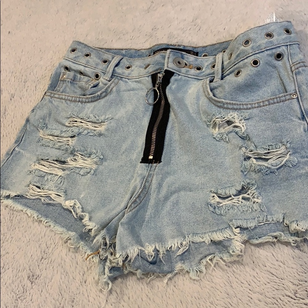 Zara Zipper Shorts